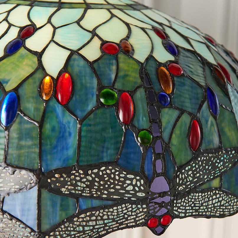 Blue Dragonfly Medium 16-Inch Tiffany Replacement Lamp Shade