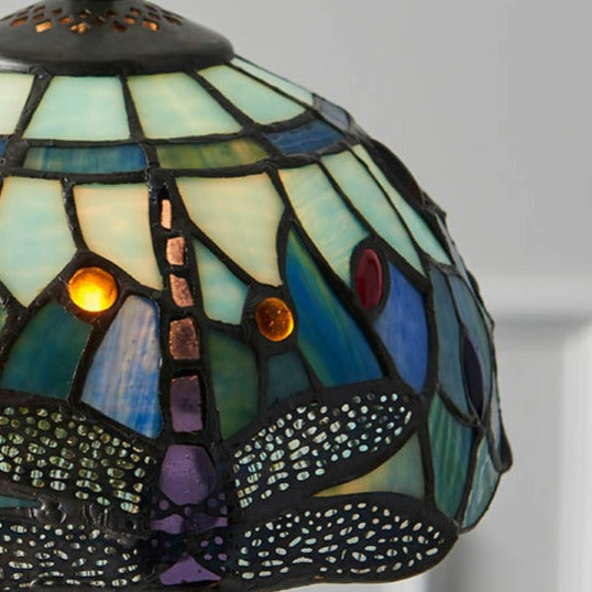Blue Dragonfly 8-inch Tiffany Replacement Lamp Shade