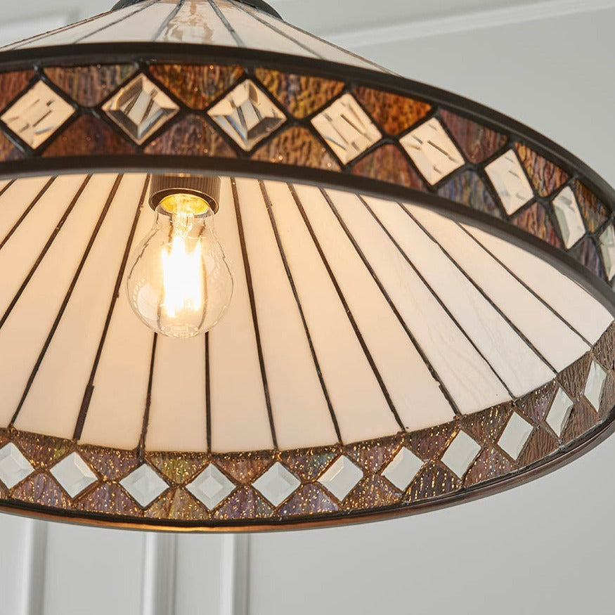 Interiors 1900 Fargo Medium 16-inch Tiffany Lamp Shade Replacement