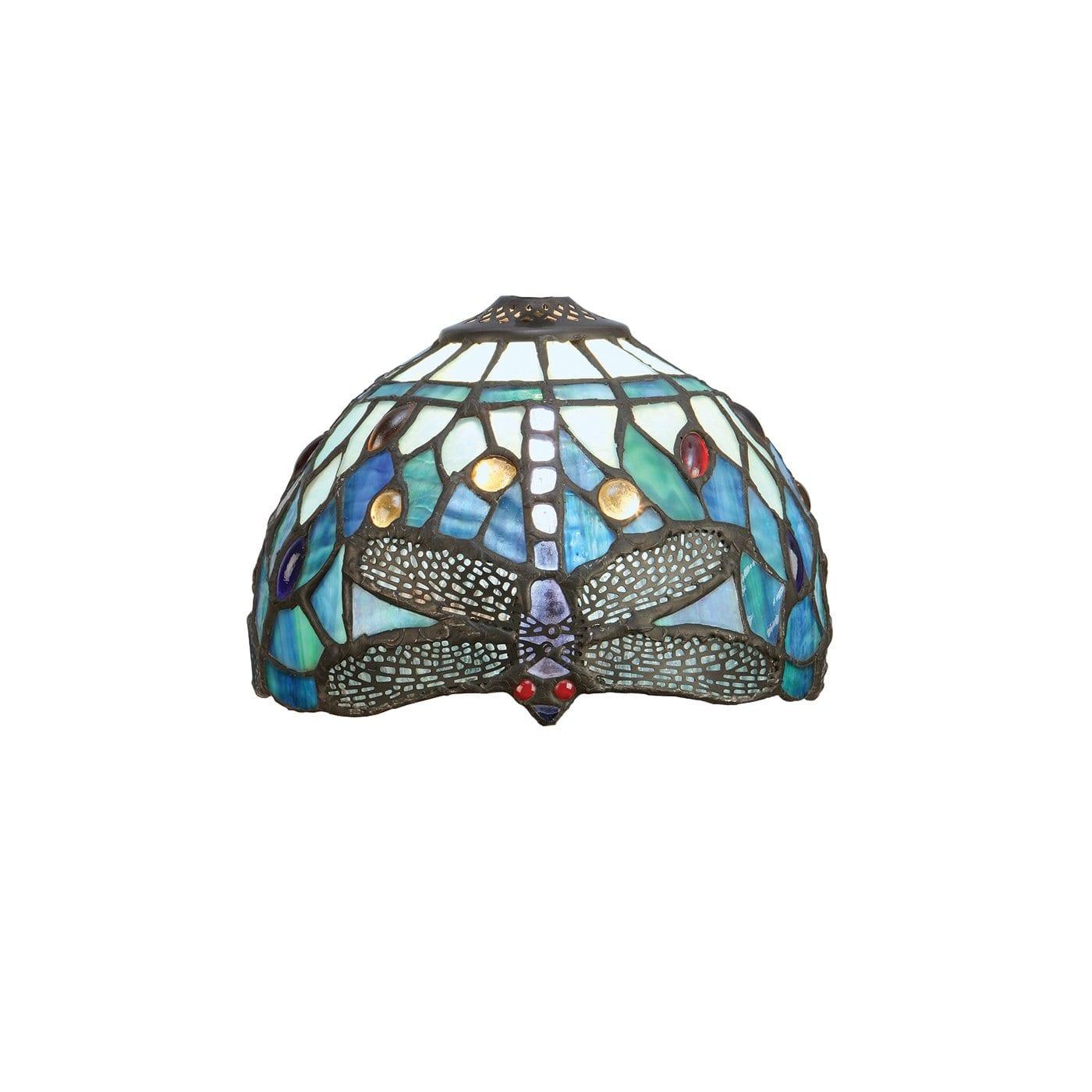 Blue Dragonfly 20cm Tiffany Shade by Interiors 1900