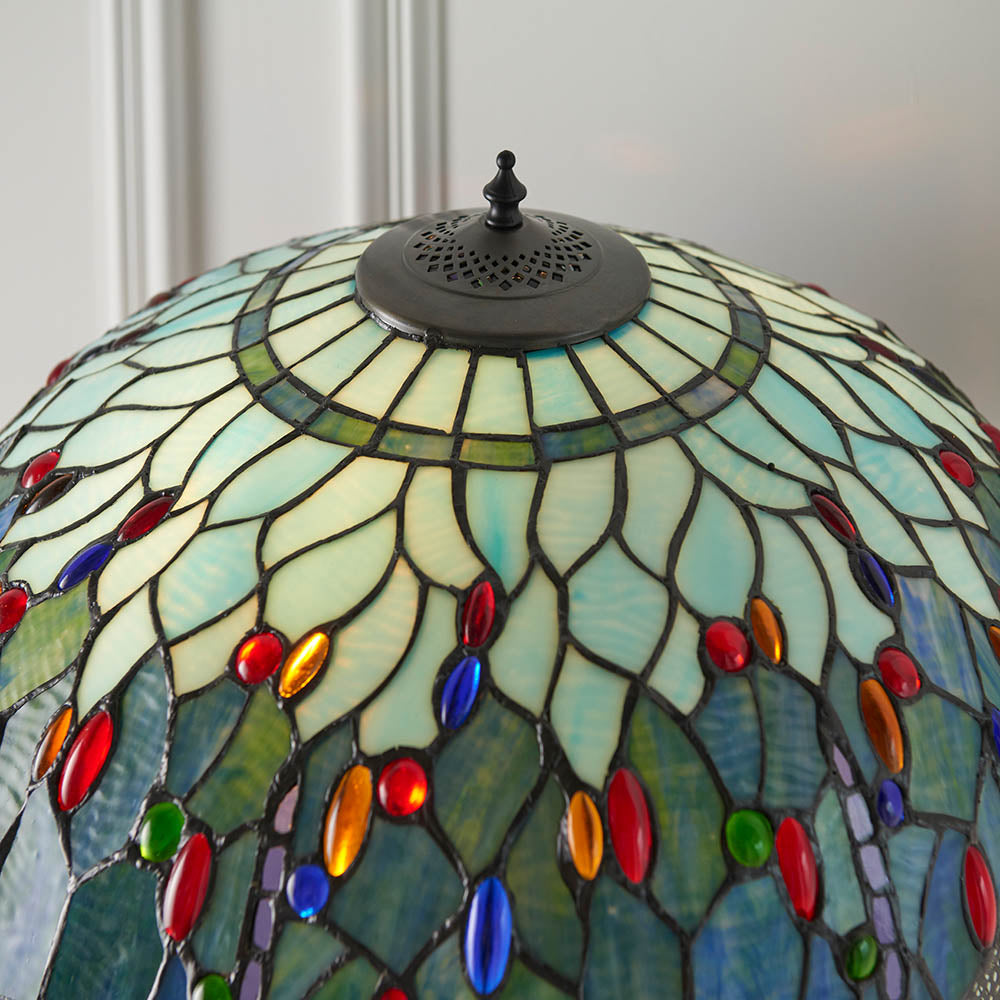 Blue Dragonfly Medium 16-Inch Tiffany Replacement Lamp Shade