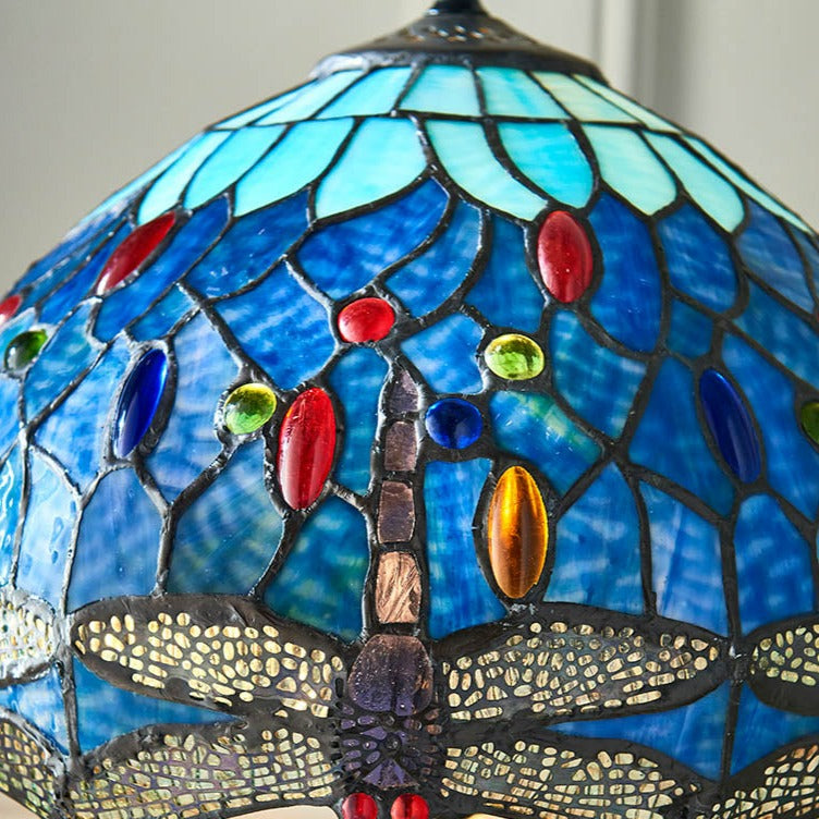 Blue Dragonfly 8-inch Tiffany Replacement Lamp Shade