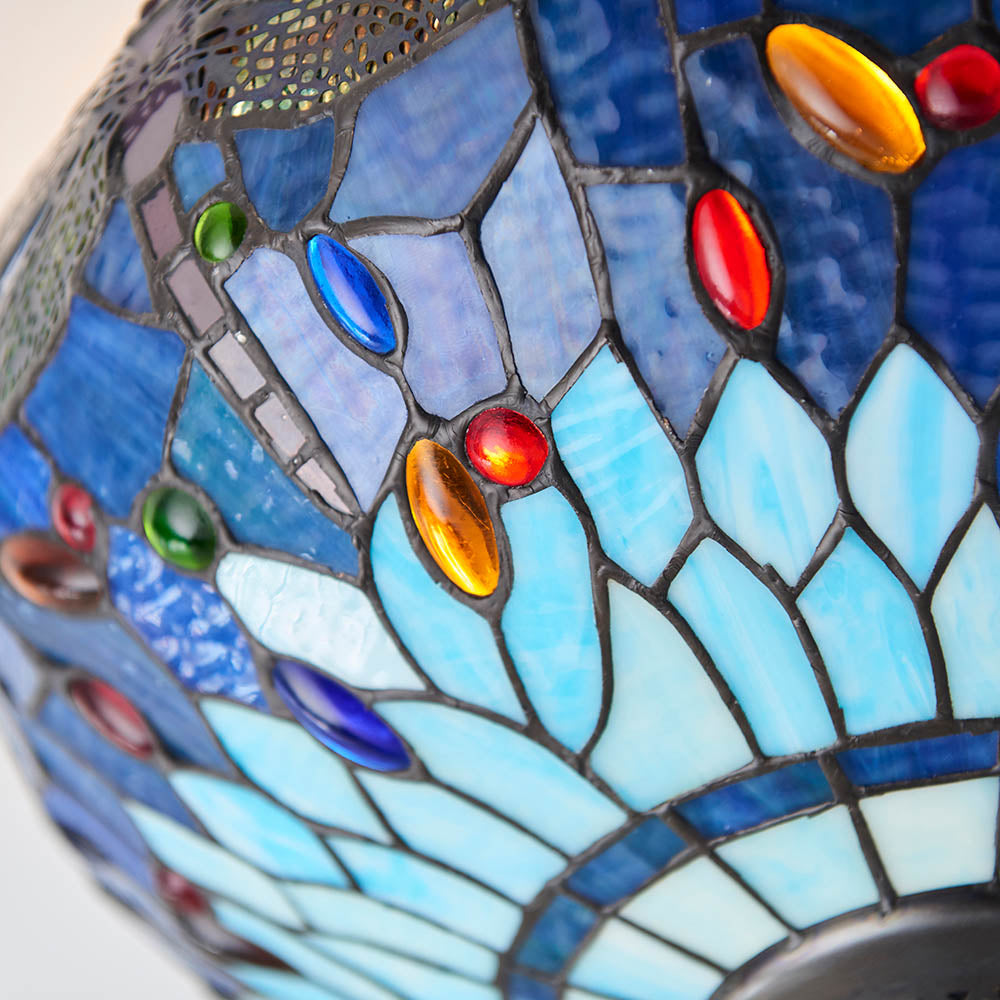 Blue Dragonfly Large Tiffany Lamp Shade Replacement 20-Inch