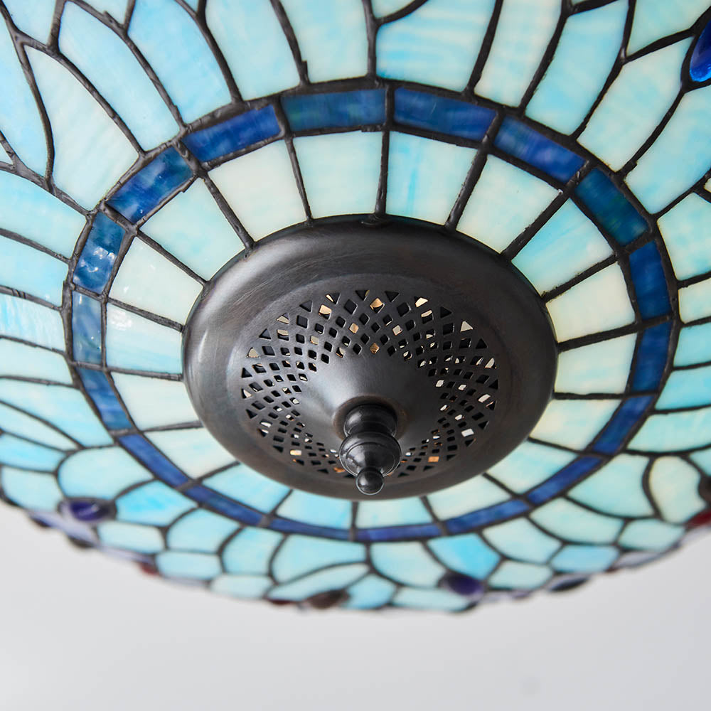 Blue Dragonfly Large Tiffany Lamp Shade Replacement 20-Inch