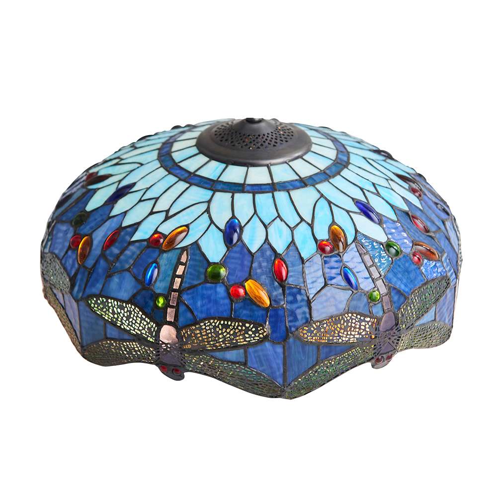 Blue Dragonfly Large Tiffany Lamp Shade Replacement 20-Inch