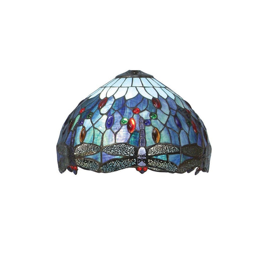 Blue Dragonfly Small Tiffany Shade by Interiors 1900